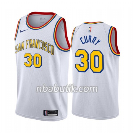 NBA Mænd Trøje Golden State Warriors Stephen Curry 30 Nike 2019-20 Classic Edition Swingman